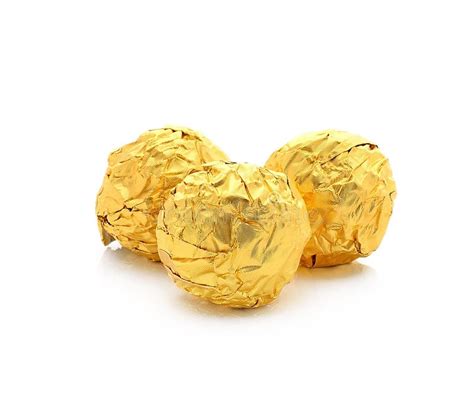 Chocolate Candy Wrapped Gold Foil Stock Images Download 938 Royalty