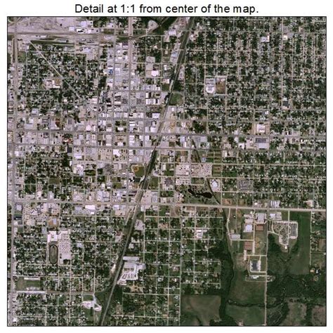 Aerial Photography Map Of Enid Ok Oklahoma