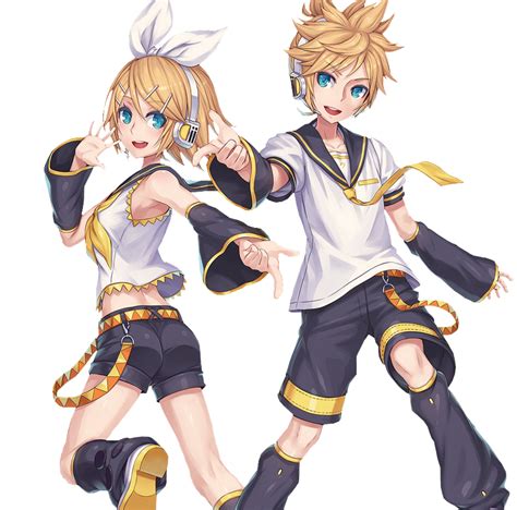 Kagamine Len And Rin Render By Royalpandy On Deviantart