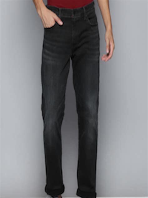 Buy Levis Men Black Slim Fit Mid Rise Light Fade Stretchable Jeans