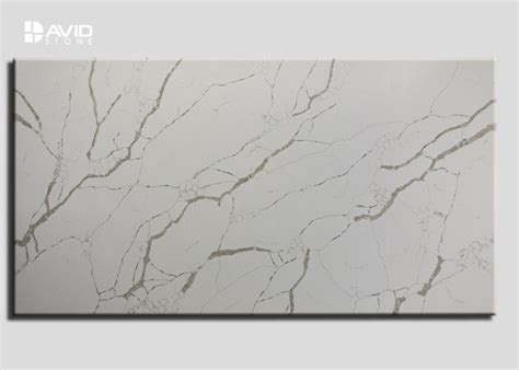 White Calacatta Quartz Stone Slab 16x32m Ideal For
