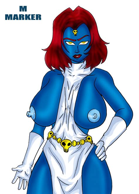 Rule 34 1girls Blue Skin Female Female Only M Marker Marvel Mystique