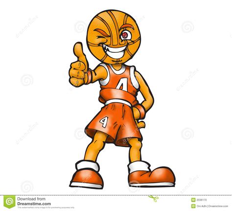 Cartoon Basketball Player Stock Illustration Illustration