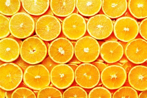 Premium Photo Creative Pattern Fresh Sliced Orange Fruit Texture