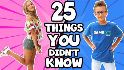 25 Things You Didnt Know About Sis Vs Bro Youtube
