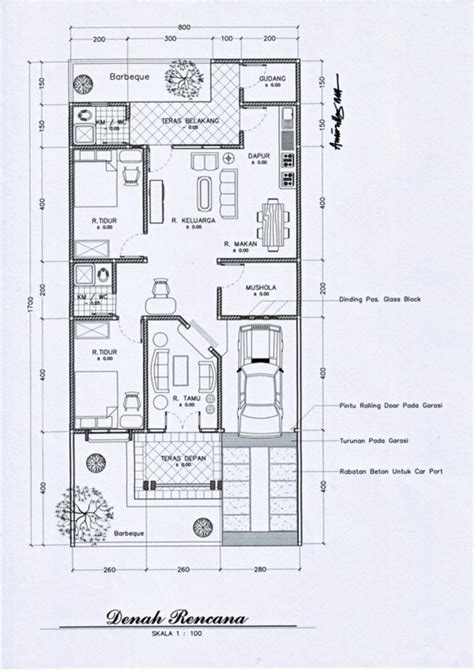 Contoh Denah Rumah Lantai Site Plan Desain Rumah Denah Rumah Rumah My