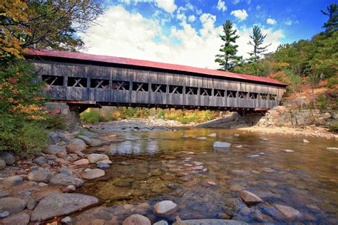 The Albany Covered Bridge Over The Swift River Photograph By George Oze