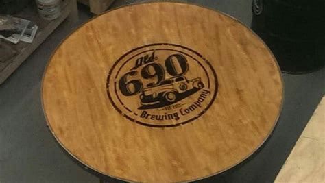 55 Gallon Drum Bar Table Industrial Evolution Furniture Co
