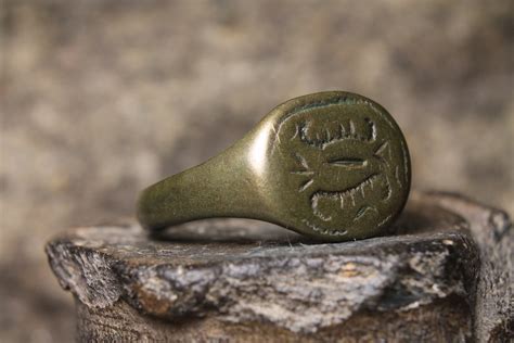 Ancient Medieval Signet Ring Archaeological Find 16th 17th Etsy
