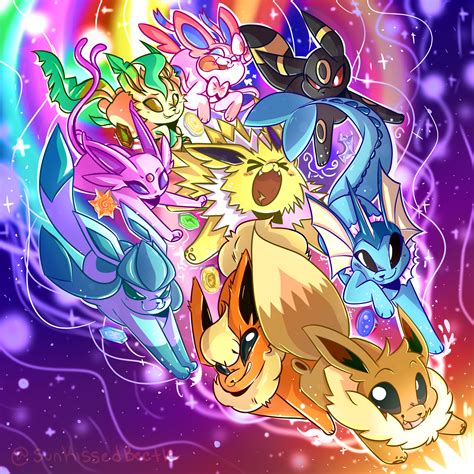 Eeveelutions Together Reevee