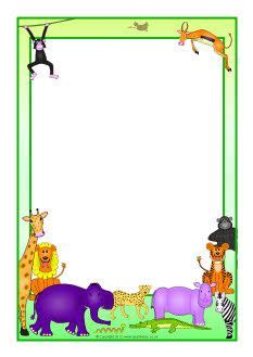 A number of animals they list in the book don't live. Rumble in the Jungle A4 Page Borders (SB7534) | Rumble in ...