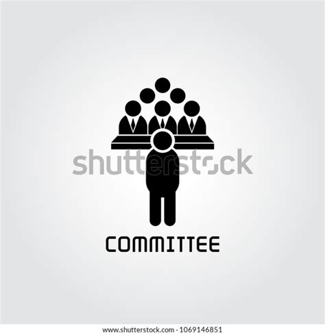 Committee Icon Business Conference Icon Stock Vector Royalty Free