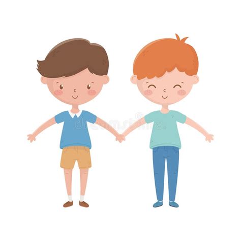 Isolated Boys Cartoons Vector Design Stock Vector Illustration Of