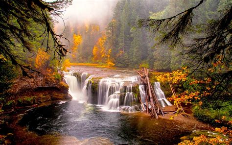 Autumn Forest Waterfall Image Id 294633 Image Abyss