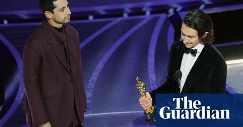 Riz Ahmed Wins Oscar For The Long Goodbye Oscars 2022 The Guardian