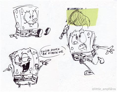 Spongebob Doodles By Little Ampharos On