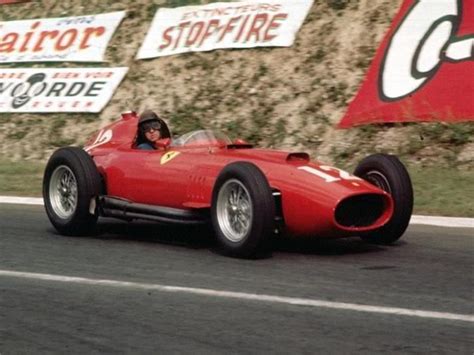 1957 Gp Francji Rouen Ferrari 801 Peter Collins Ferrari