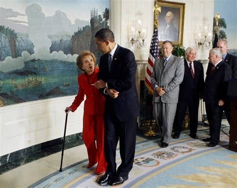 Obama Praises Nancy Reagan As A Source Of Comfort Strength Inquirer News
