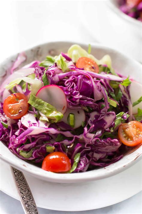 Quick Easy Red Cabbage Salad Primavera Kitchen