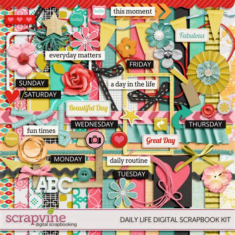 Free Digital Scrapbook Kits And Printable Graphics For Scrapbooking And Crafts