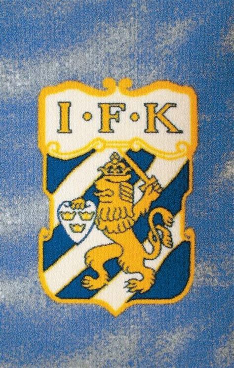 Football icons club logo's & shirts. IFK, klubbmatta för fotbollsfantasten - Nylanders Mattor