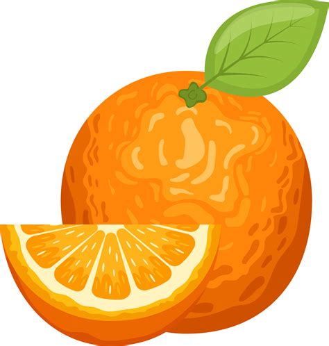 Delicious Orange Fruit Clipart Design Illustration 9400393 Png