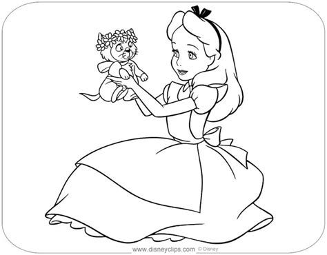 Alice's adventures in wonderland & through the looking glass, signet classic, paperback alice's adventures in wonderland and 136 pages, with a full color illustration on almost half! Pin by Dee Harrington on Disney Coloring Pages | Disney ...