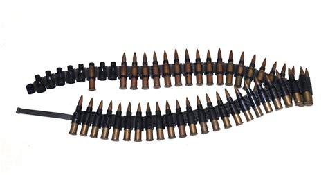 762 Ammunition Belt With Inert Rounds Mjl Militaria