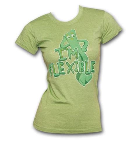 Official Gumby I M Flexible Babydoll Tee Shirt Buy Online On Offer