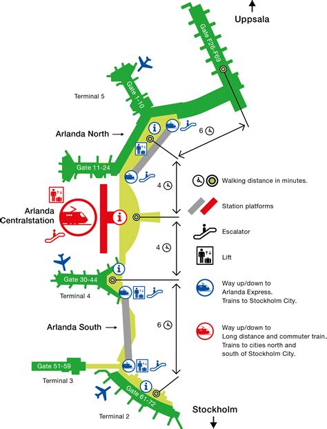 Arlanda Airport Terminal Map