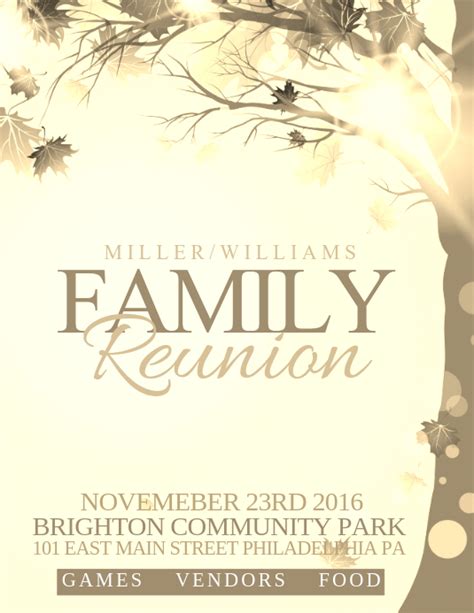 Download them for free in ai or eps format. Family Reunion Template | PosterMyWall