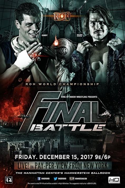 Ring Of Honor Final Battle 2017 Tv Special 2017 Imdb