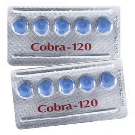 Cobra 120 Mg Blue At Rs 280pack Sildenafil Citrate Tablets In Mumbai