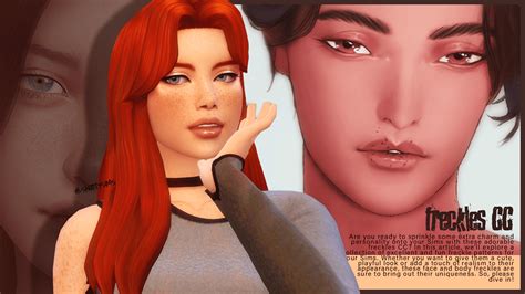 An Excellent Collection Of Freckles Cc For The Sims 4 — Snootysims