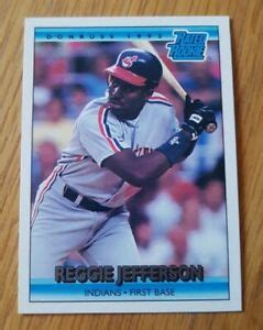 Printed in 1991 and features a willie stargell puzzle, diamond kings and rated rookies. 1992 Leaf Donruss Baseball Card #12 Reggie Jefferson ...