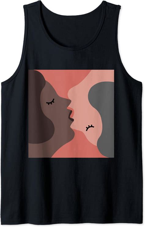 Lesbian Love Interracial Kissing Women Lgbtq Tank Top Clothing Shoes And Jewelry