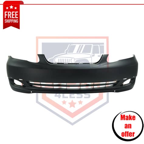 Front Primed Bumper Cover 521190z939 To1000298 For 2005 2008 Toyota