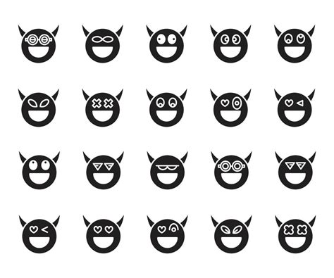 Devil Emoji Set 6919669 Vector Art At Vecteezy