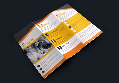 Premium Corporate Creative Tri Fold Brochure Design Graphic Mega