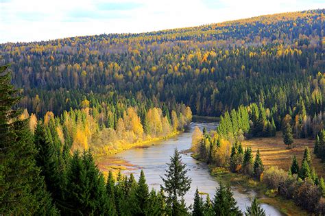 Fonds Decran Russie Rivières Forêts Nature Télécharger Photo