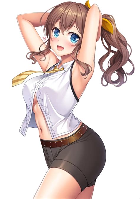Safebooru 1girl D Armpits Arms Behind Head Arms Up Bang Dream Bare Arms Bare Shoulders Belt