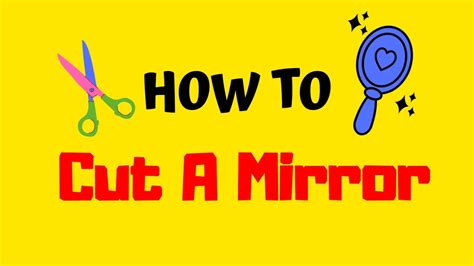 How To Cut A Mirror Easy Method Diy Youtube