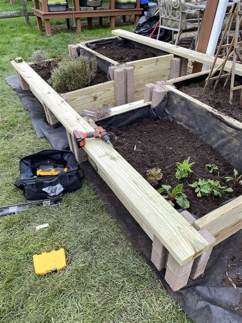 How To Make A Two Tier Raised Garden Bed In 2021 Beautiful Raised