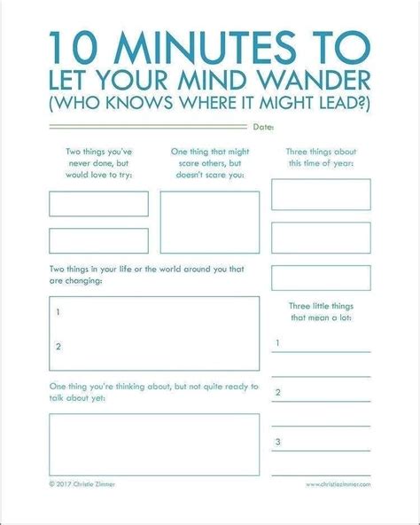 Renewing Your Mind Worksheet