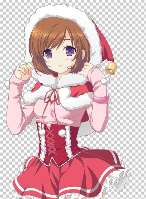 Christmas Anime Girl Drawing