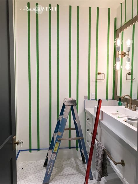 How To Paint Perfectly Straight Stripes On Your Wall Remington Avenue