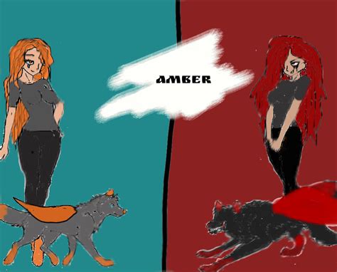 Amber And Her Evil Side Human And Wolf By Joseloveslegos10 On Deviantart