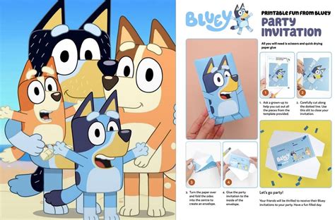 Free Official Bluey Invitations Available Now Practical Parenting