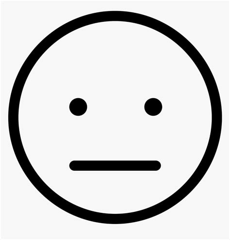Emoji Of Straight Face Smiley Face Sad Face Straight Face Neutral