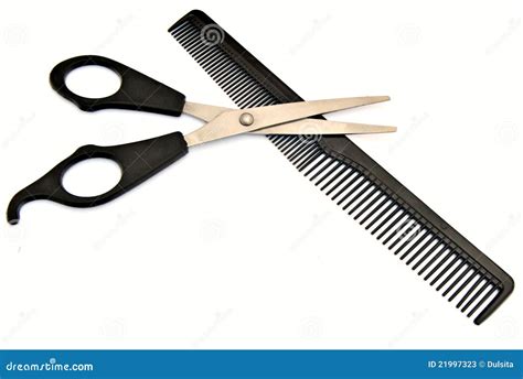 Scissors Over Comb Haircut Stock Photos Image 21997323